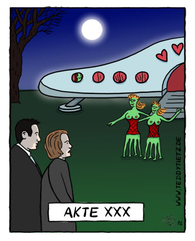 Teddy Tietz Cartoon der Kalenderwoche 6 - Akte XXX