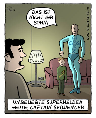 Teddy Tietz Cartoon der Kalenderwoche 1 - Captain Sequencer