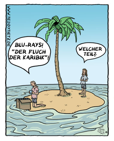 Teddy Tietz Cartoon der Kalenderwoche 18 - Fluch der Karibik