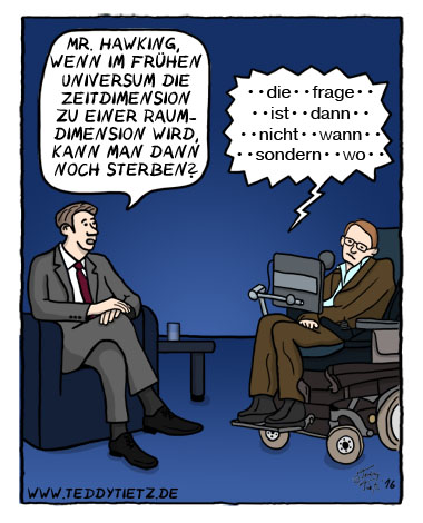 Teddy Tietz Cartoon der Kalenderwoche 4 - Wissenschaftstalk