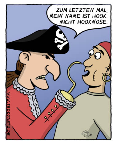 Teddy Tietz Cartoon der Kalenderwoche 31 - Captain Hook
