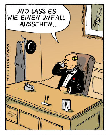 Teddy Tietz Cartoon der Kalenderwoche 29 - Dummy als Pate