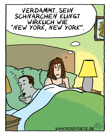 Teddy Tietz Cartoon der Kalenderwoche 22 - Musikalisches Schnarchen