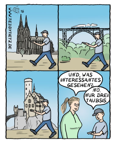 Teddy Tietz Cartoon der Kalenderwoche 30 - Pokemon Go