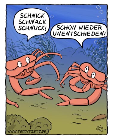 Teddy Tietz Cartoon der Kalenderwoche 30 - Schere, Stein, Papier