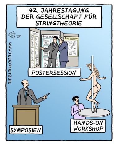 Teddy Tietz Cartoon der Kalenderwoche 29 - String Meeting