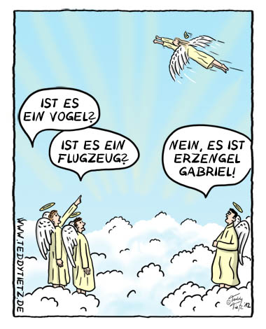 Teddy Tietz Cartoon der Kalenderwoche 19 - Super-Gabriel