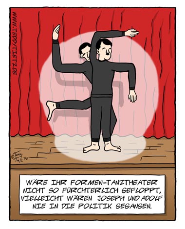 Teddy Tietz Cartoon der Kalenderwoche 5 - Nazi Tanztheater