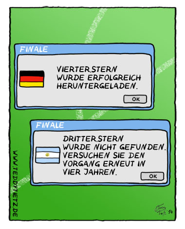 Teddy Tietz Cartoon der Kalenderwoche 29 - Vierter Stern